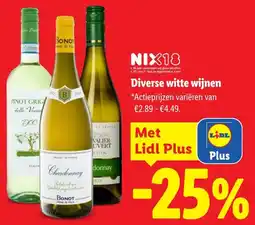 Lidl Diverse Witte Wijnen aanbieding