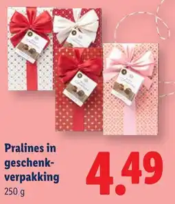 Lidl Pralines in Geschenkverpakking aanbieding