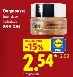 Lidl Oogmousse Intensieve hydratatie aanbieding