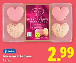 Lidl Macarons in Hartvorm aanbieding