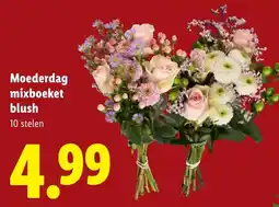 Lidl Moederdag Mixboeket Blush aanbieding