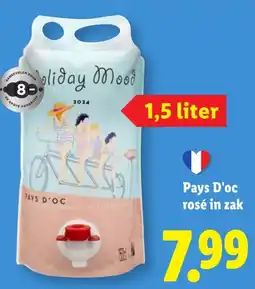 Lidl Pays D'oc rosé in zak aanbieding