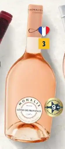 Lidl Monalie Cotes de Provence AOP rosé aanbieding
