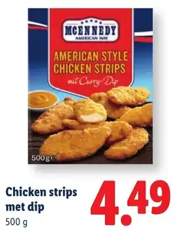 Lidl Chicken Strips met Dip aanbieding
