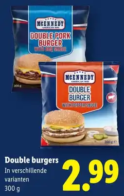 Lidl Double Burgers aanbieding