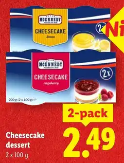 Lidl Cheesecake Dessert aanbieding