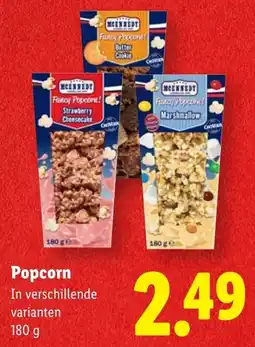 Lidl Popcorn aanbieding