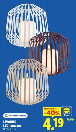 Lidl Livarno Led Lantaarn aanbieding