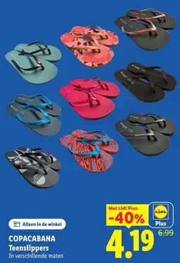 Lidl Copacabana Teenslippers aanbieding