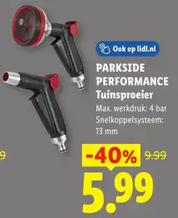 Lidl Parkside Performance Tuinsproeier aanbieding