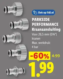 Lidl Parkside Performance Kraanaansluiting aanbieding