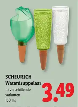 Lidl Scheurich Waterdruppelaar aanbieding