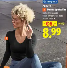 Lidl Crivit Dames Sportshirt aanbieding