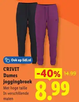 Lidl Crivit Dames joggingbroek aanbieding