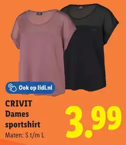 Lidl Crivit Dames Sportshirt aanbieding