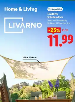 Lidl Livarno Schaduwdoek aanbieding