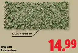 Lidl Livarno Balkonscherm aanbieding