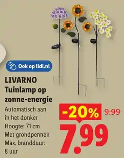 Lidl Livarno Tuinlamp op Zonne Energie aanbieding
