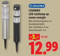 Lidl Livarno LED Tuinlamp op Zonne Energie aanbieding
