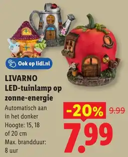 Lidl Livarno LED Tuinlamp op Zonne Energie aanbieding