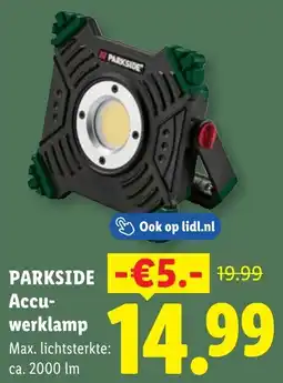 Lidl Parkiside Accu Werklamp aanbieding