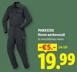 Lidl Parkside Heren Werkoverall aanbieding