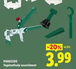 Lidl Parkside Tegelzethulp assortiment aanbieding