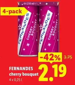 Lidl Fernandes cherry bouquet aanbieding