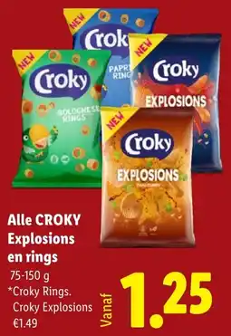 Lidl Alle croky Explosions en rings aanbieding