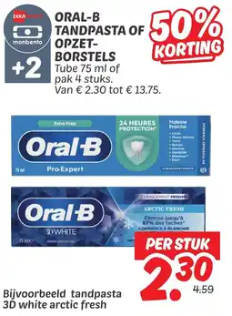 Dekamarkt Bijvoorbeeld tandpasta 3D white arctic fresh aanbieding