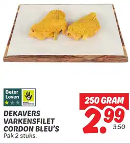 Dekamarkt Dekavers Varkensfilet Cordon Bleu's aanbieding