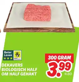 Dekamarkt Dekavers biologisch half om half gehakt aanbieding