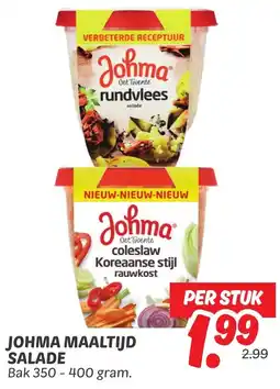 Dekamarkt Johma maaltijd salade aanbieding