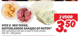 Dekamarkt Pick & mix tapas, buitenlandse kaasjes of noten aanbieding