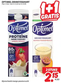 Dekamarkt Optimel drinkyoghurt aanbieding