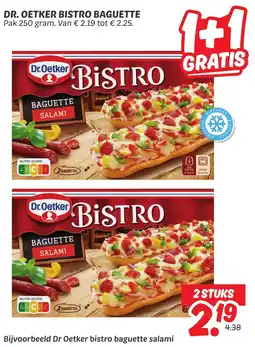 Dekamarkt Dr. oetker bistro baguette aanbieding