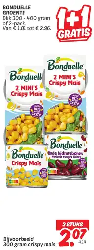 Dekamarkt Bonduelle groente aanbieding
