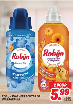 Dekamarkt Robijn wasverzachter of wasparfum aanbieding