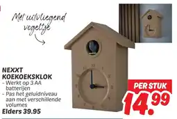 Dekamarkt Nexxt koekoeksklok aanbieding