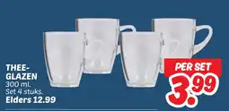 Dekamarkt Theeglazen aanbieding