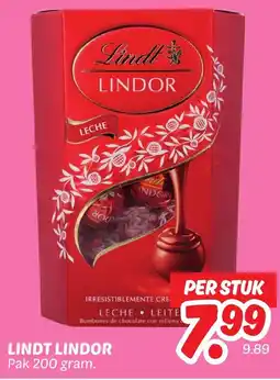Dekamarkt Lindt lindor aanbieding