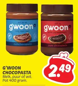 Dekamarkt G'woon chocopasta aanbieding