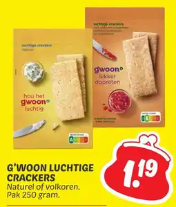 Dekamarkt G'woon luchtige crackers aanbieding