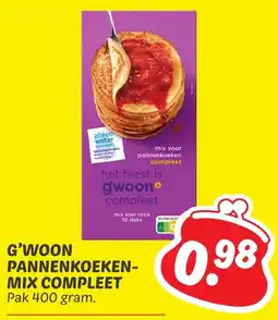 Dekamarkt G'woon pannenkoeken mix compleet aanbieding