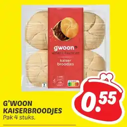 Dekamarkt G'woon kaiserbroodjes aanbieding