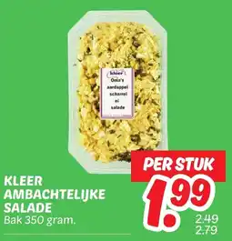Dekamarkt Kleer ambachtelijke salade aanbieding