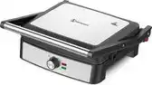 Bol.com Kitchenwell Contactgrill - Grill apparaat - Tosti apparaat - Anti-aanbaklaag - 3-in-1 -180 °C grill aanbieding