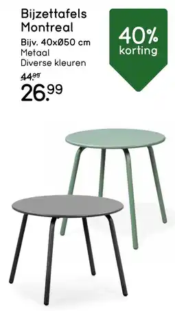 Leen Bakker Bijzettafels Montreal aanbieding