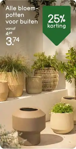 Leen Bakker Alle Bloempotten voor buiten aanbieding