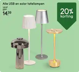 Leen Bakker Alle USB en solar tafellampen aanbieding
